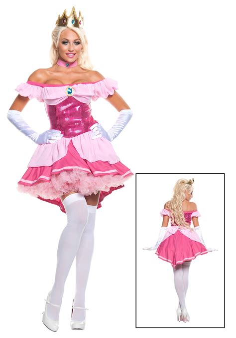 plus size princess peach costume|princess peach costume adult plus size.